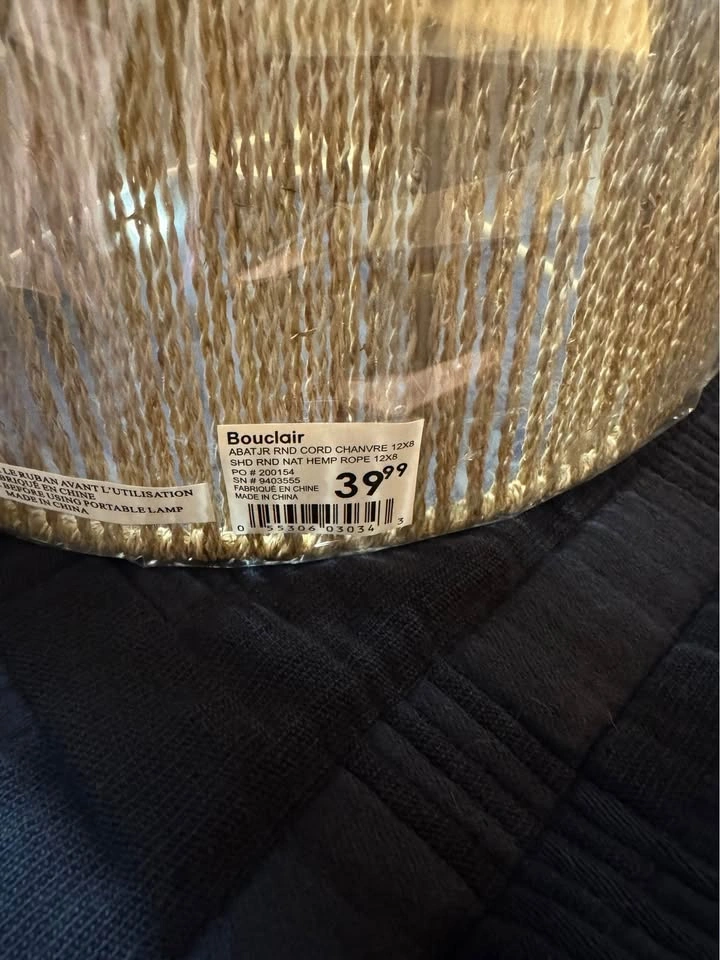 Hemp cord lampshades - photo 5