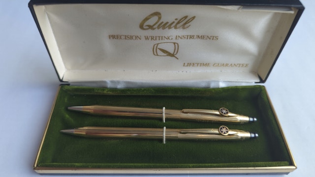 Quill Gold Filled Ballpoint and Pencil Set