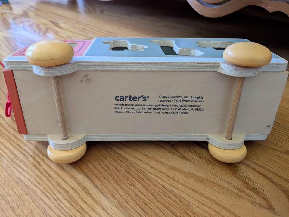 Montessori Style Wooden Animal Shape Sorter Safari Truck - photo 4