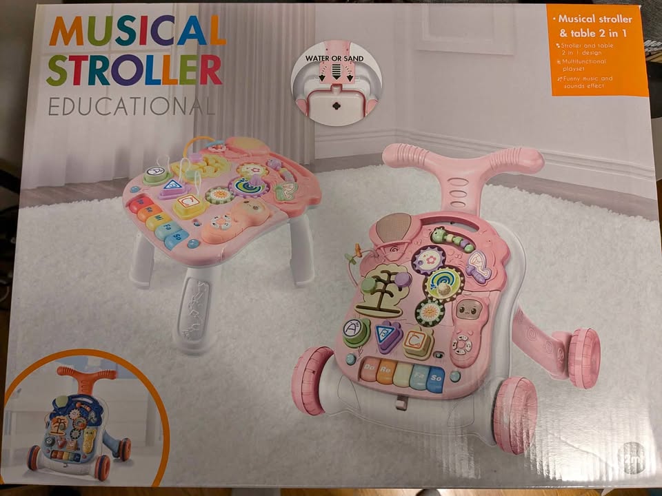 Baby Musical Activity Walker and Table - 2 in 1 Toy