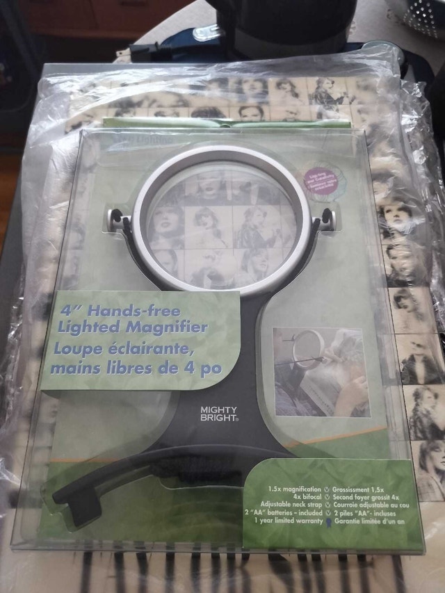 4" Hands-Free Lighted Magnifier