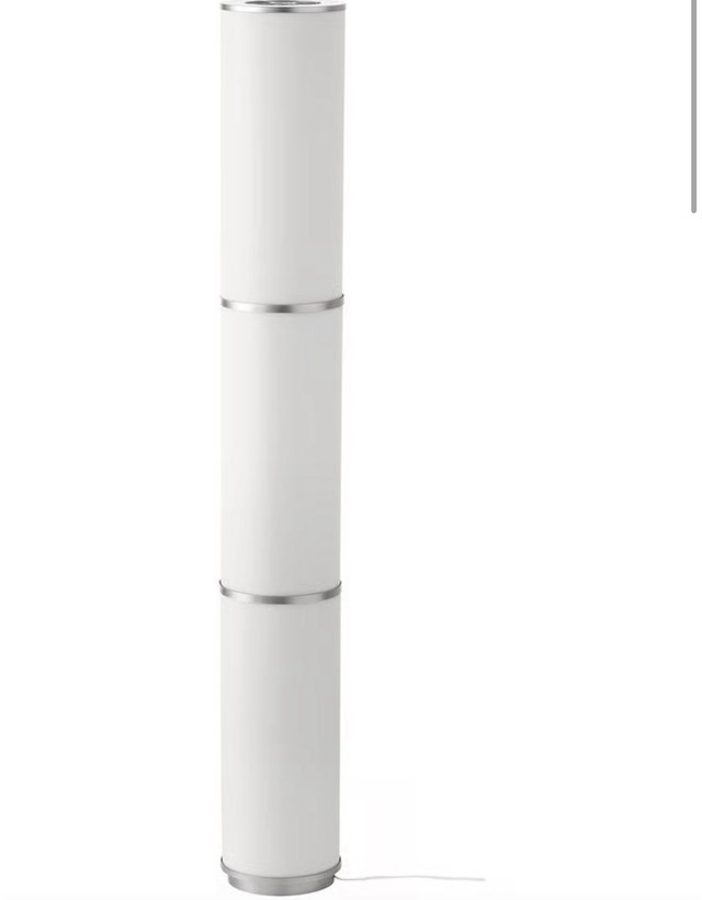IKEA VIDJA White Textile Floor Lamp