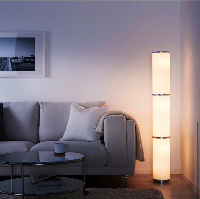 IKEA VIDJA White Textile Floor Lamp - photo 3