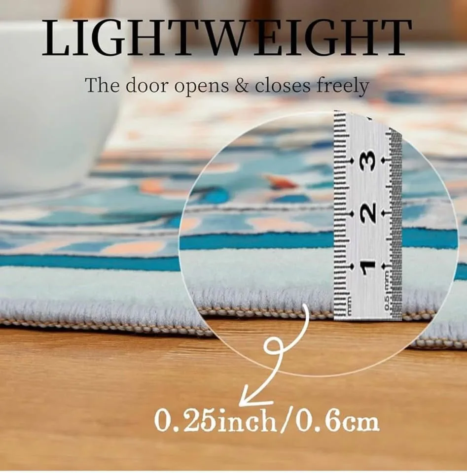 New Boho Floral area rug machine washable 6.5’ X 9.8’ image indicator(6)