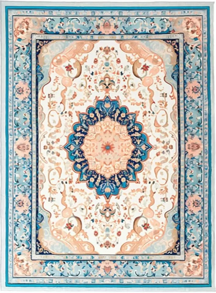 New Boho Floral area rug machine washable 6.5’ X 9.8’ image indicator(7)