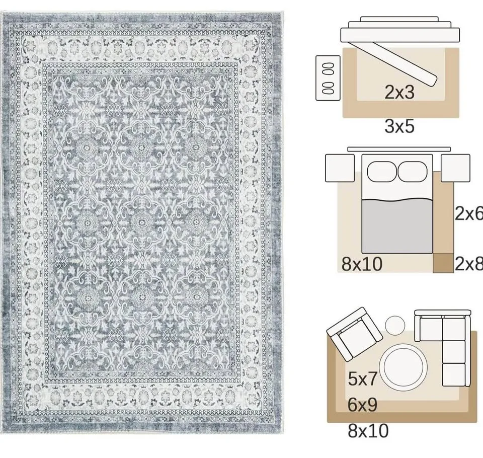 New Area Rug 8X10 - Teal/Light Blue image indicator(3)