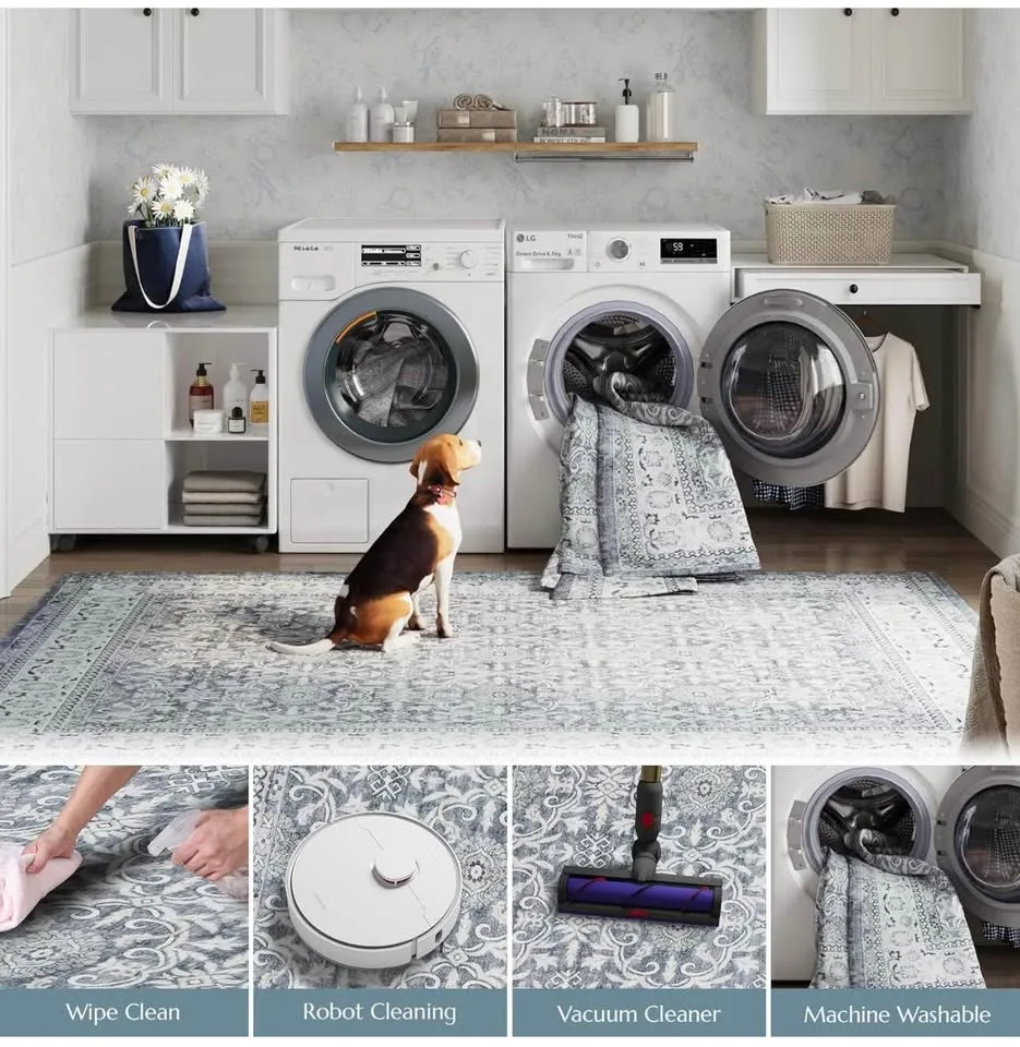 New Area Rug 8X10 - Teal/Light Blue image indicator(8)