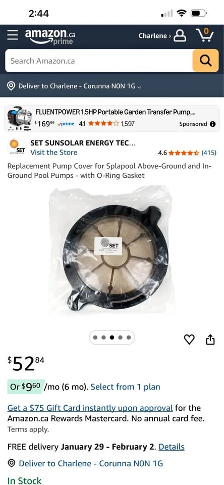 Pool Pump Cover - Brand New