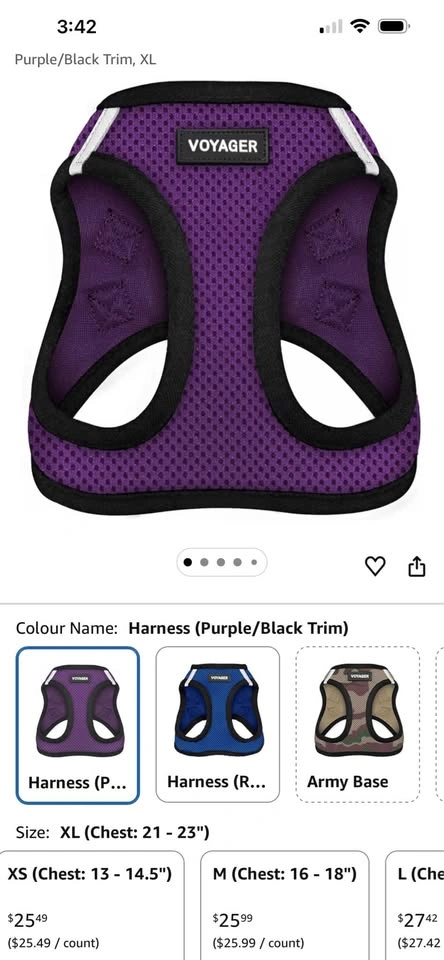 VOYAGER Purple Step-In Air Harness S - photo 2