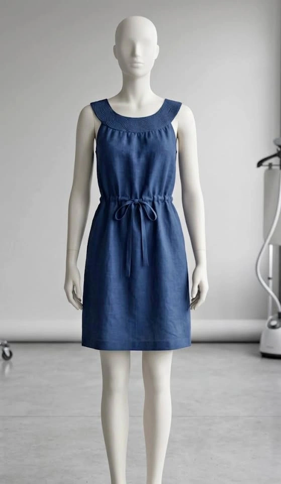 Blue Sleeveless A-Line Dress Size 2