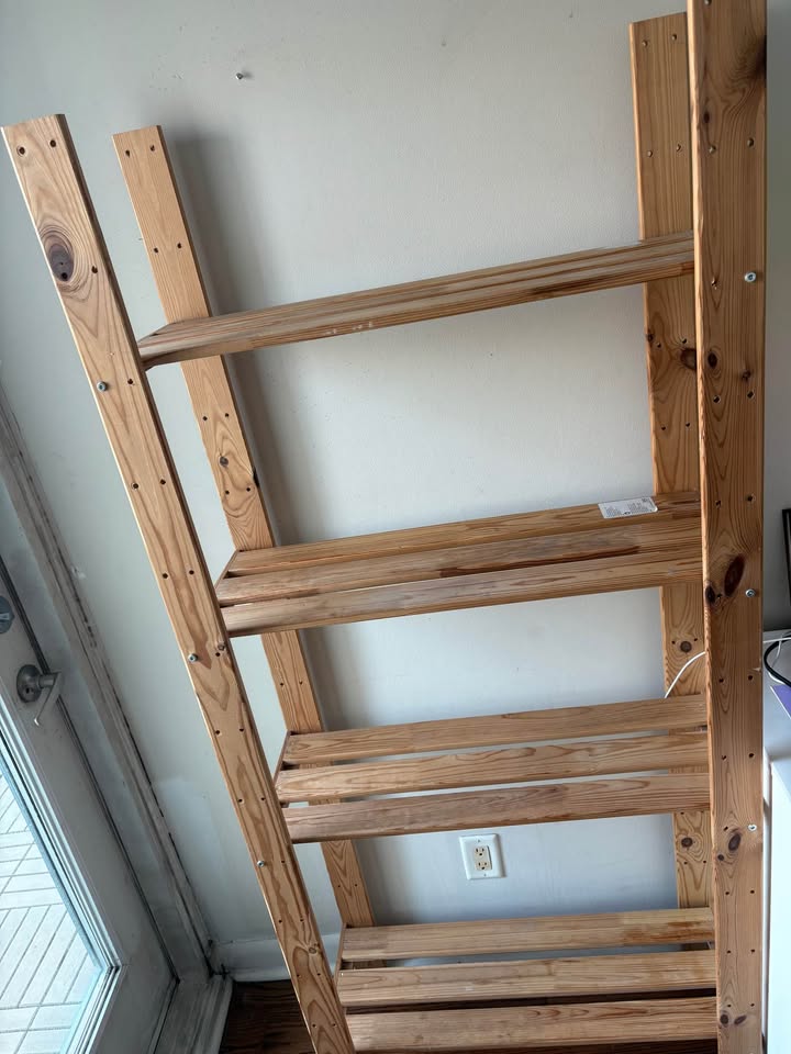 IKEA wooden shelving and storage unit - photo 4