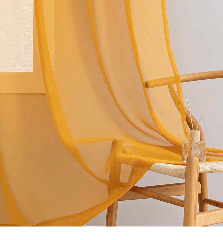 Yellow Sheer Curtains