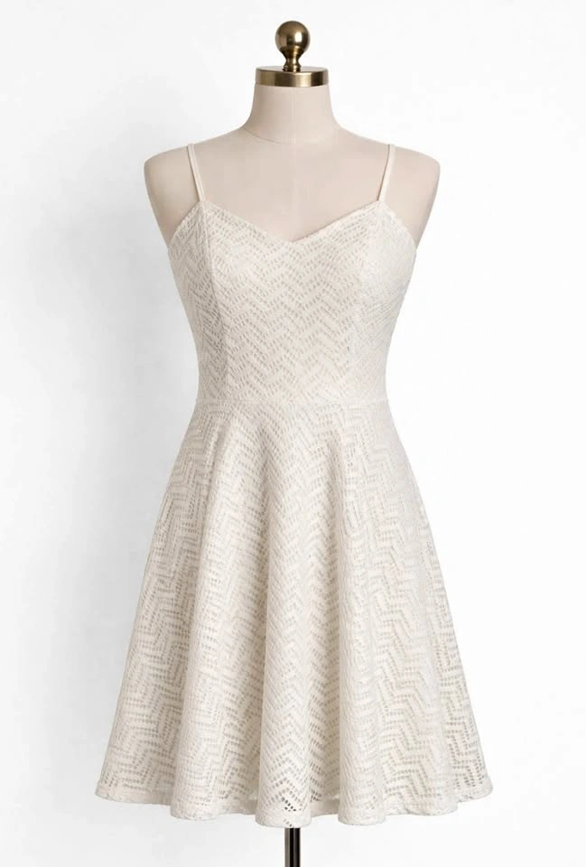 White Crochet Sundress size small