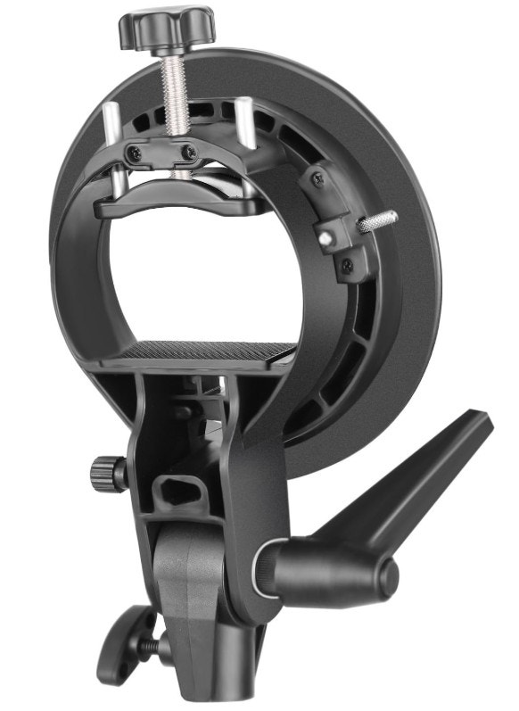S-Type Bracket Holder with Bowens Mount for Speedlite Flash