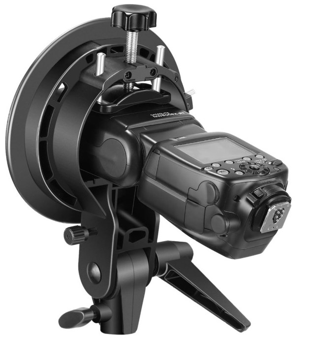 S-Type Bracket Holder with Bowens Mount for Speedlite Flash - photo 2