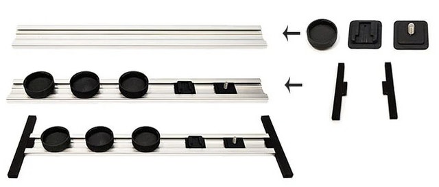 LensRacks Single Rail Kit for Canon - Photo Gear Storage - photo 2