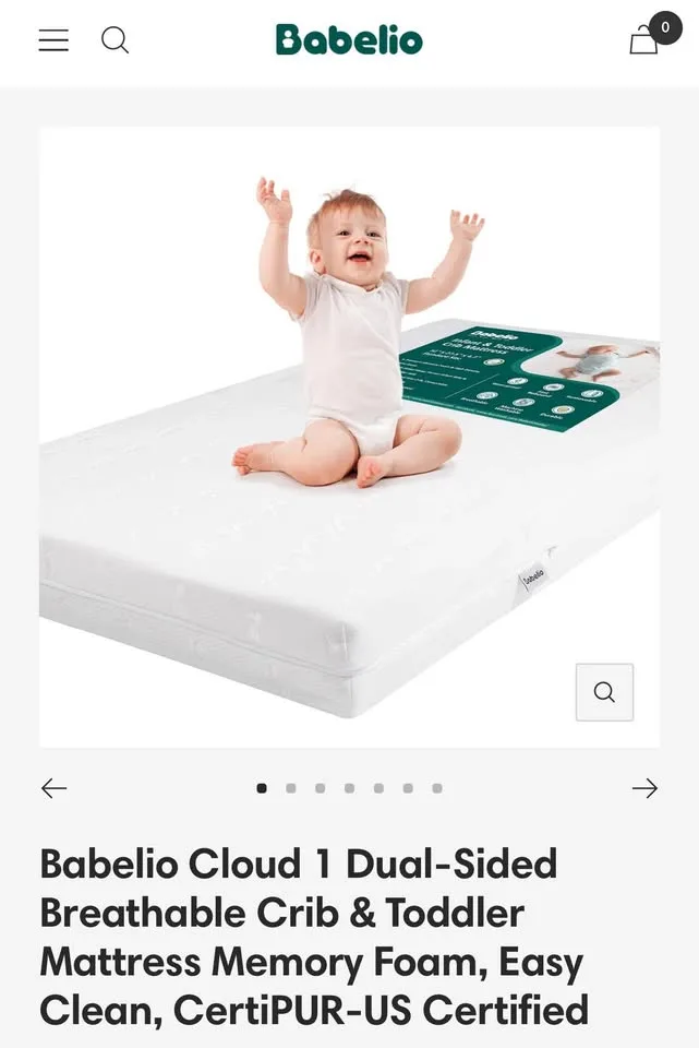 New and sealed Babelio crib mattress thumbnail