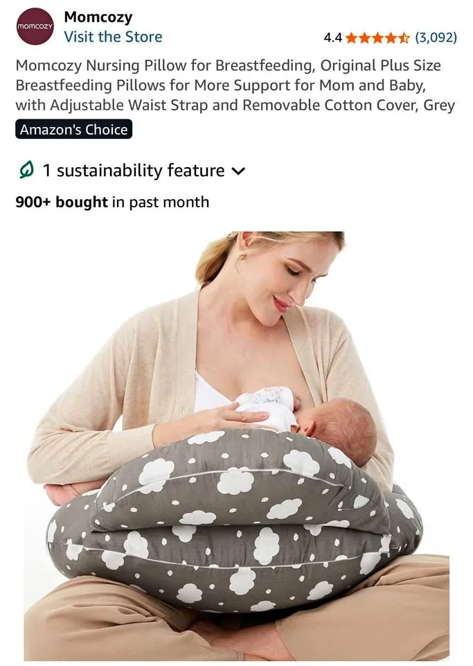 New and sealed Momcozy nursing pillow thumbnail