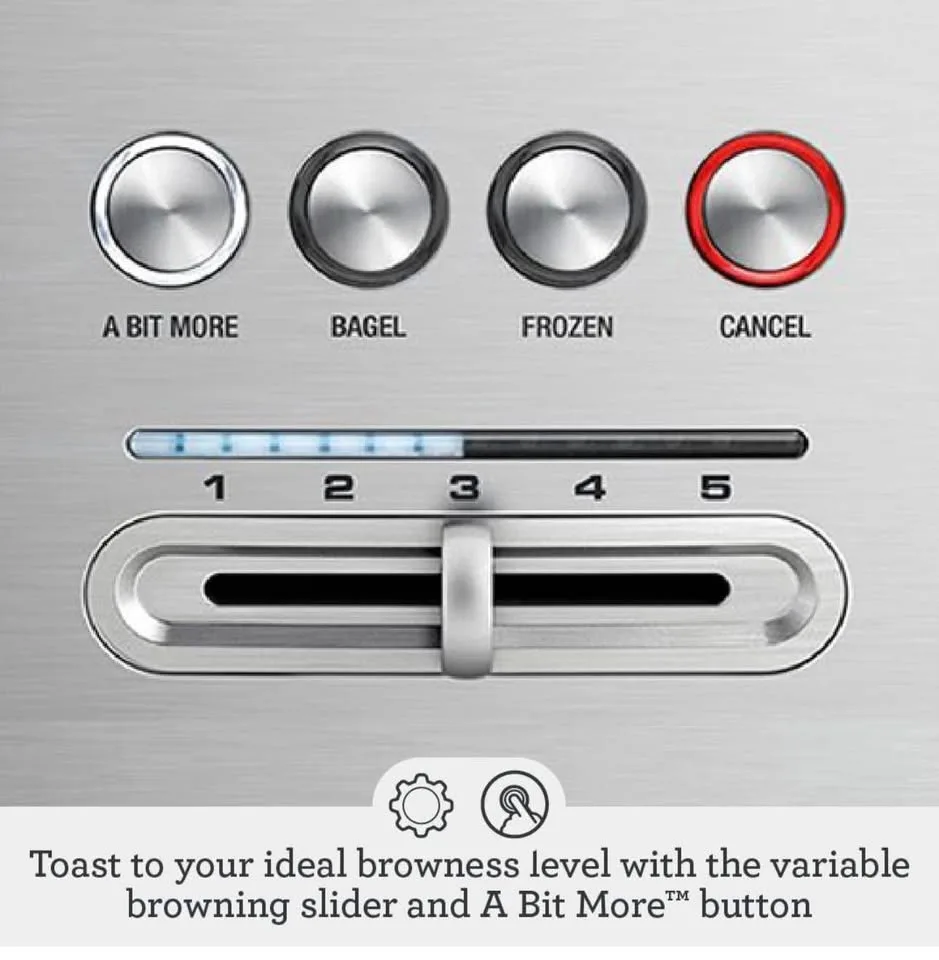 New in box Breville A Bit More 4-slice toaster - silver image indicator(4)