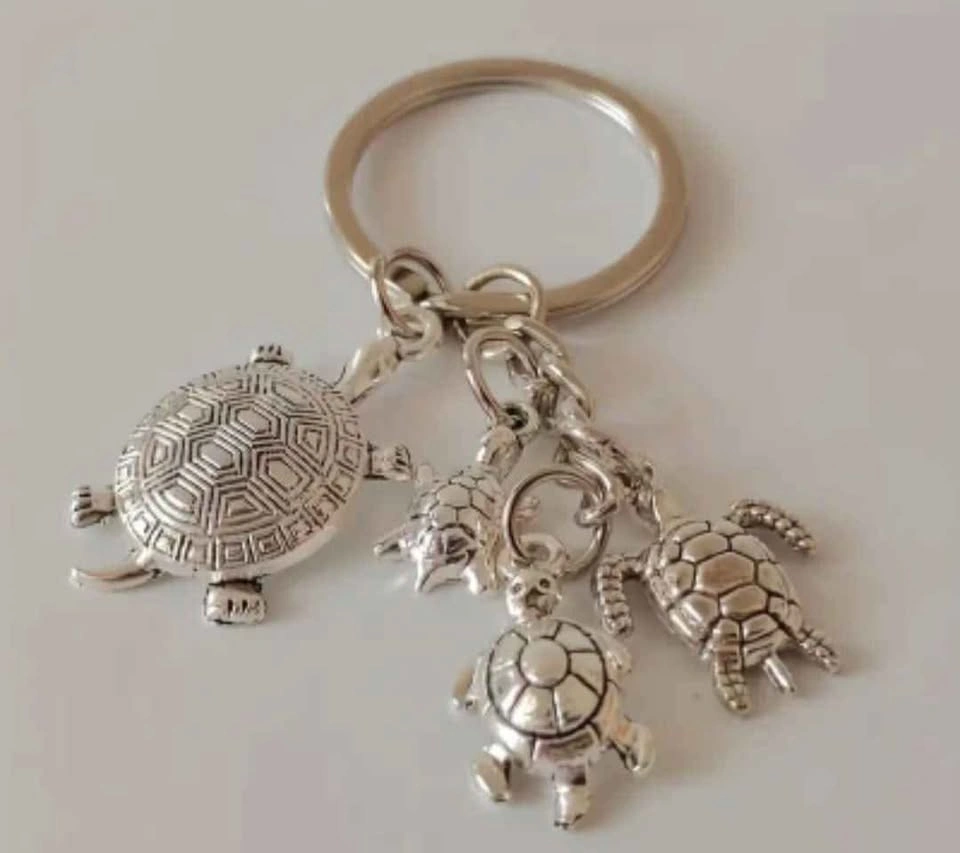 4 Turtle in 1 Keychain - Durable Iron & Zinc Alloy Pendant - photo 3