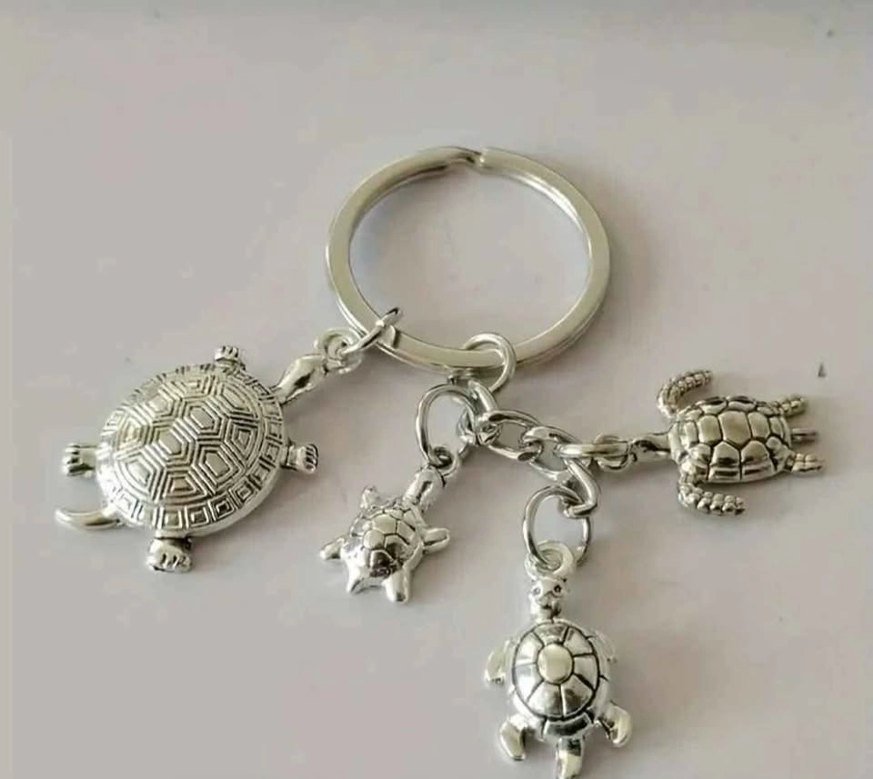 4 Turtle in 1 Keychain - Durable Iron & Zinc Alloy Pendant - photo 4