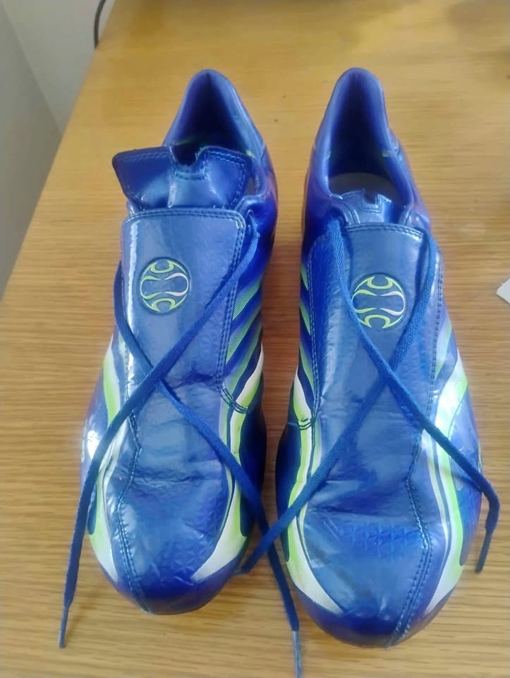 Adidas F50 blue green soccer cleats size 11