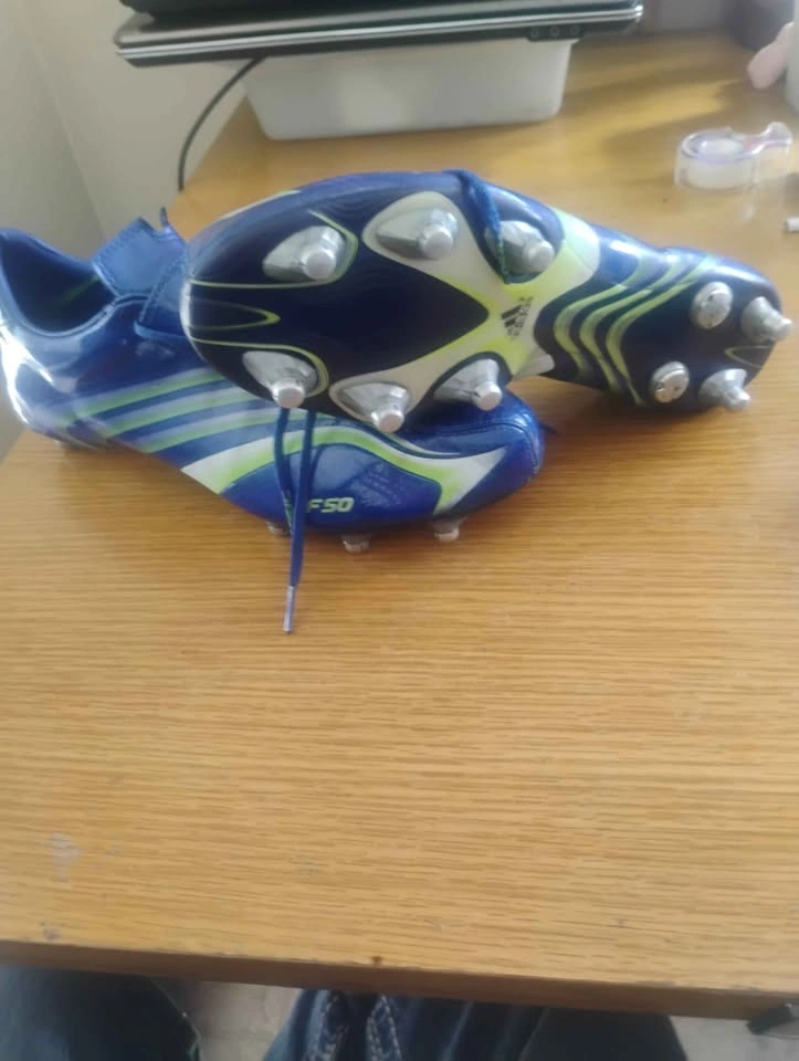 Adidas F50 blue green soccer cleats size 11 - photo 2
