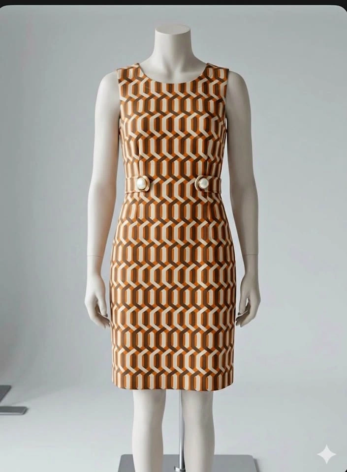 Banana Republic Geometric Print Sheath Dress