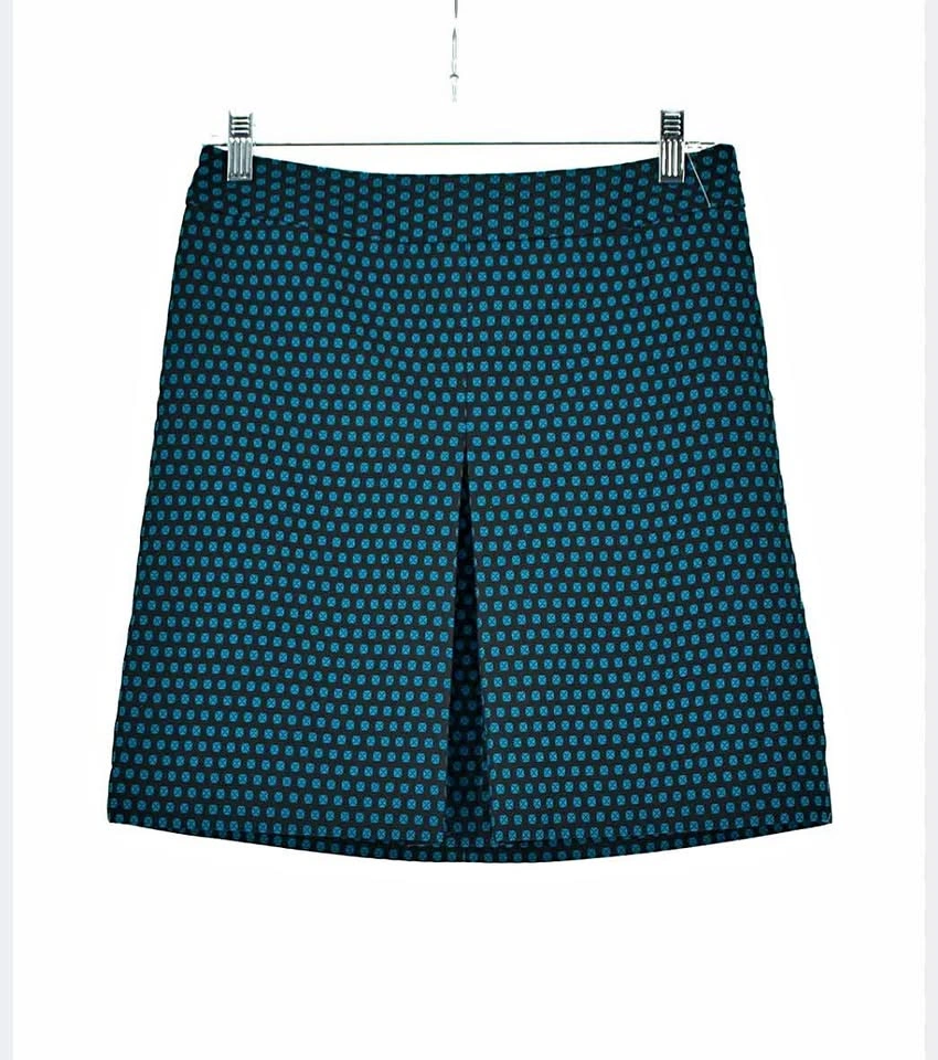 Loft Size 4 Black & blue Skirt - A line above the knee