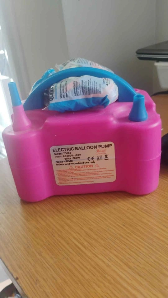 Pink and Blue Electric Balloon Pump - photo 2