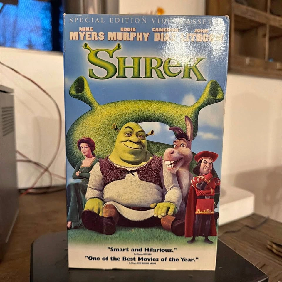 Shrek Big Box VHS - Tested, Works, No Mold