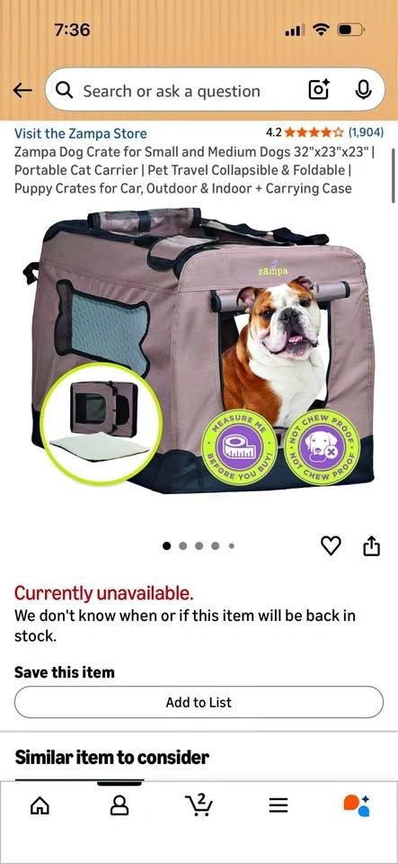 New Foldable Pet Crate Carrier for Sale
