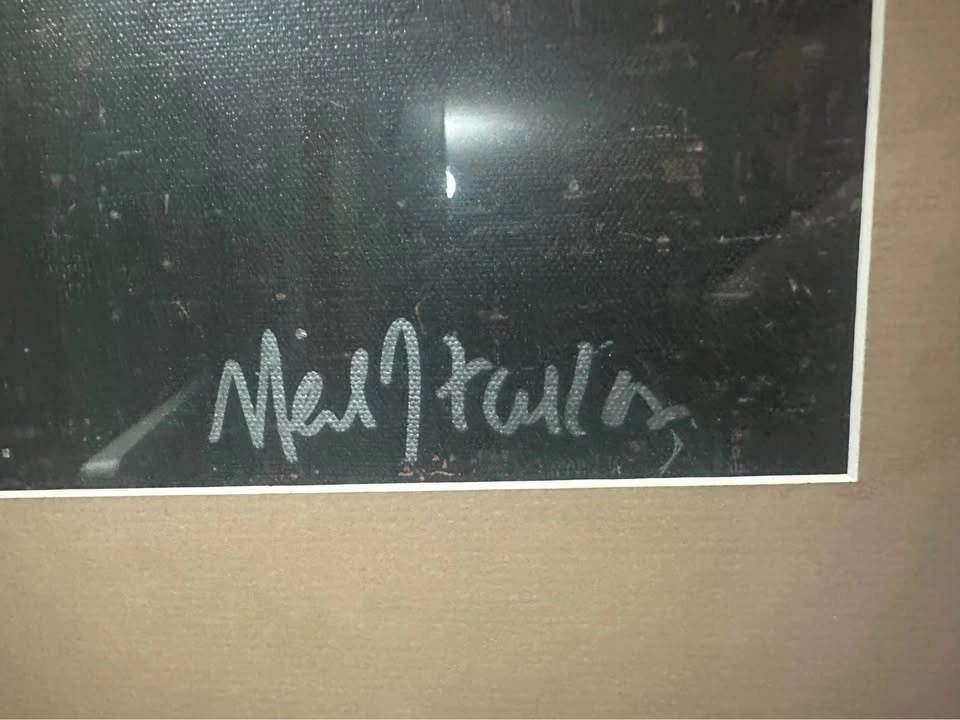 Framed Elvis Presley Art - Signed Neil J. Farkas Mosaic Seriolit - photo 2