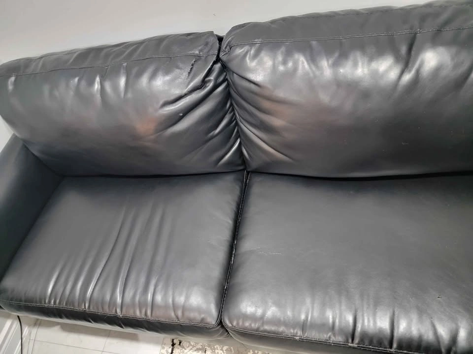 Synthetic leather couch - photo 5