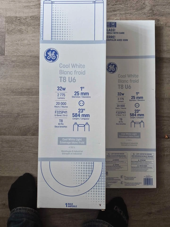GE T8 U-Bend Fluorescent Light Bulbs 32W Cool White - photo 3