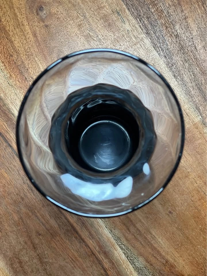 Holmegaard Swirl Hyacinth Vase - Blue-Grey Smoke Glass - photo 3