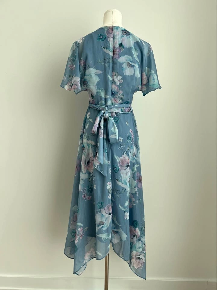 Suzy Shier Floral Button-Front Dress - Size Small - photo 2
