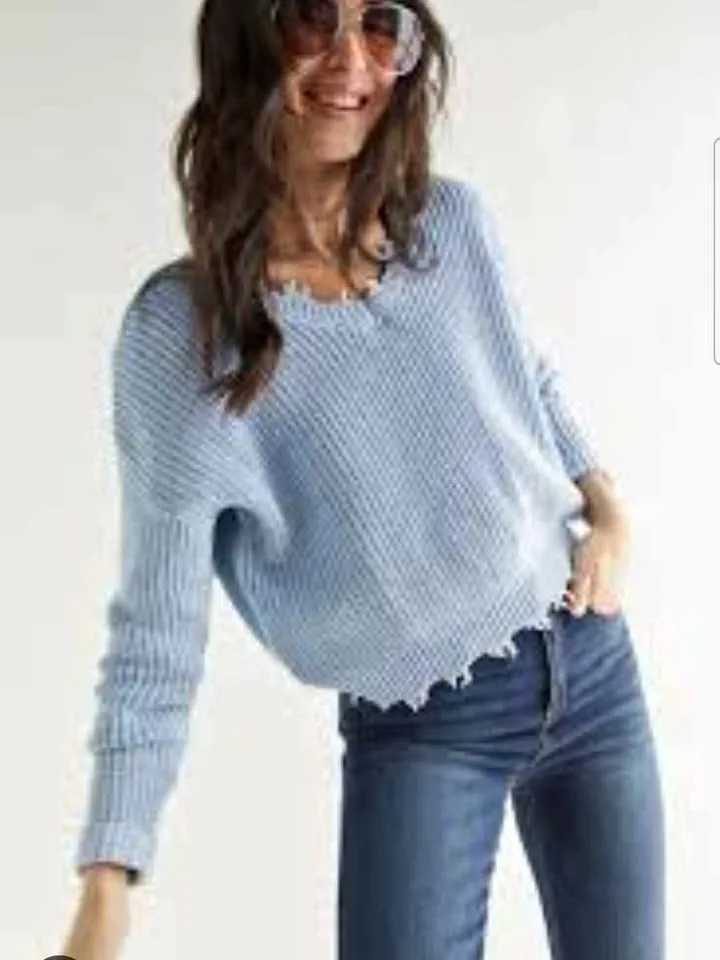 Anthropologie Cropped Sweater - Size Medium thumbnail