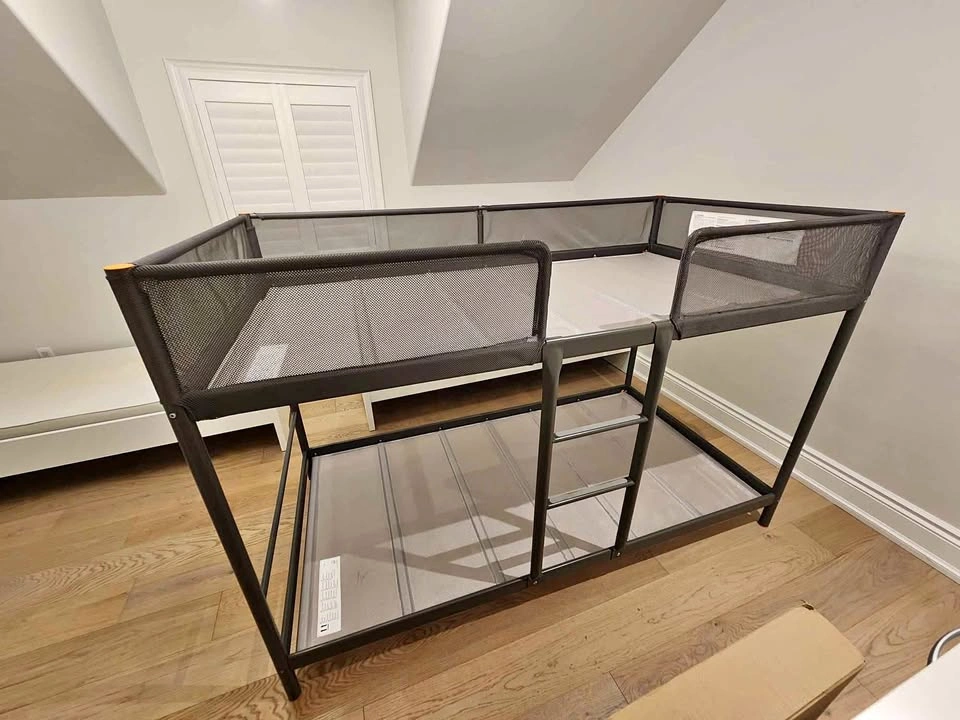 TUFFING bunk bed frame, dark gray, Twin