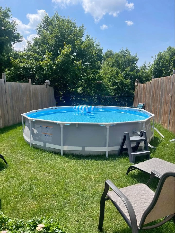 12' x 30" Round Frame Pool - Patched & Tested