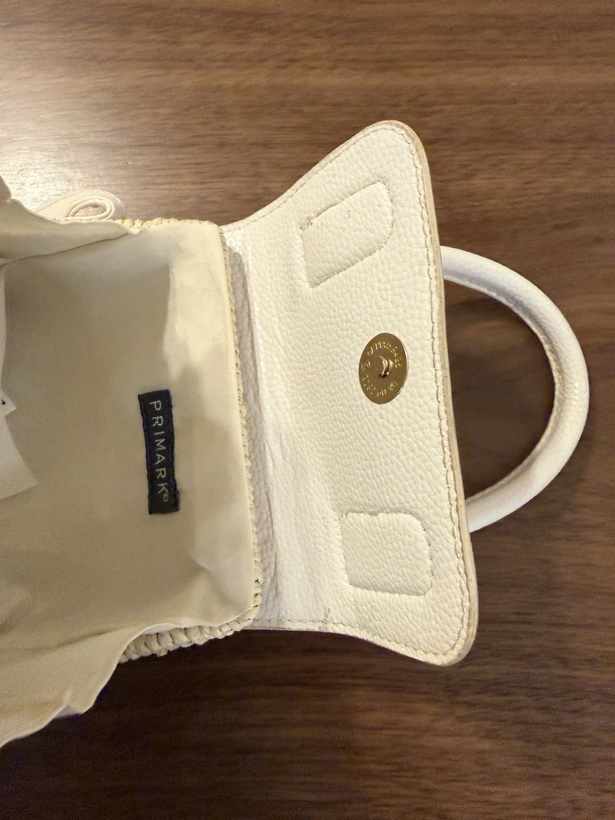 Mini Hand Bag Picnic Basket Weave And Leather Shoulder Strap Inc - photo 5