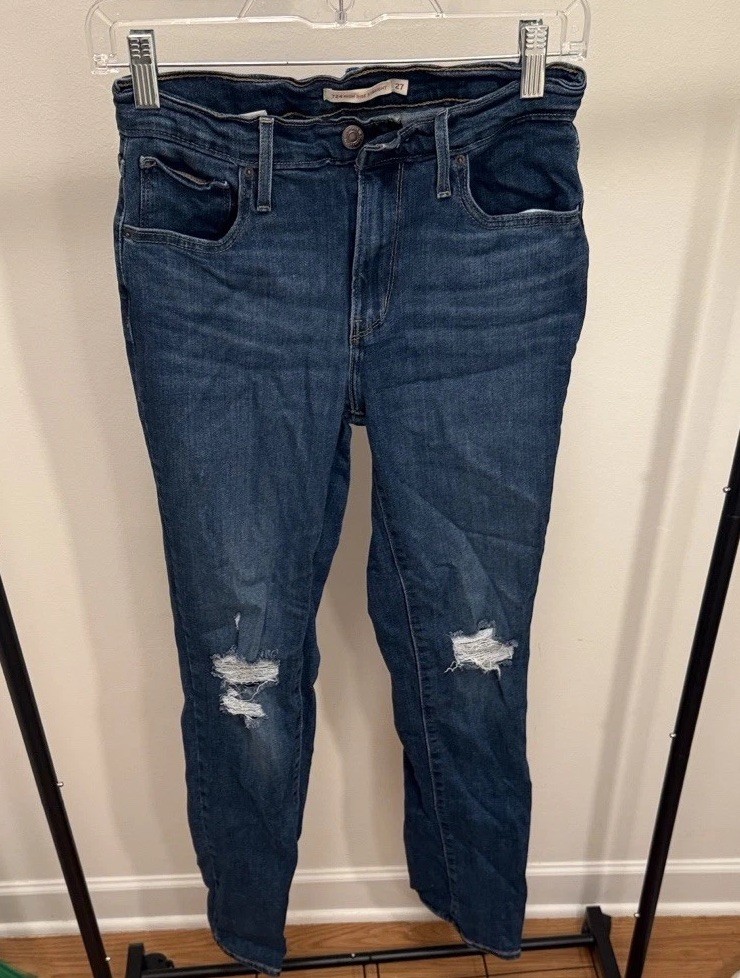 Levi's Jeans Women's Size 5 Blue Skinny Low Rise Vintage Y2K Dis