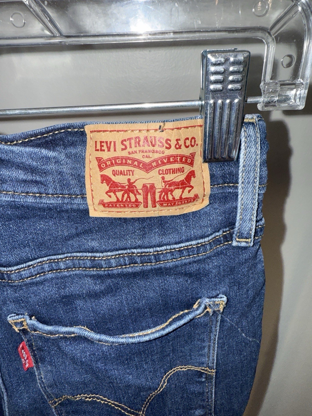 Levi's Jeans Women's Size 5 Blue Skinny Low Rise Vintage Y2K Dis - photo 3