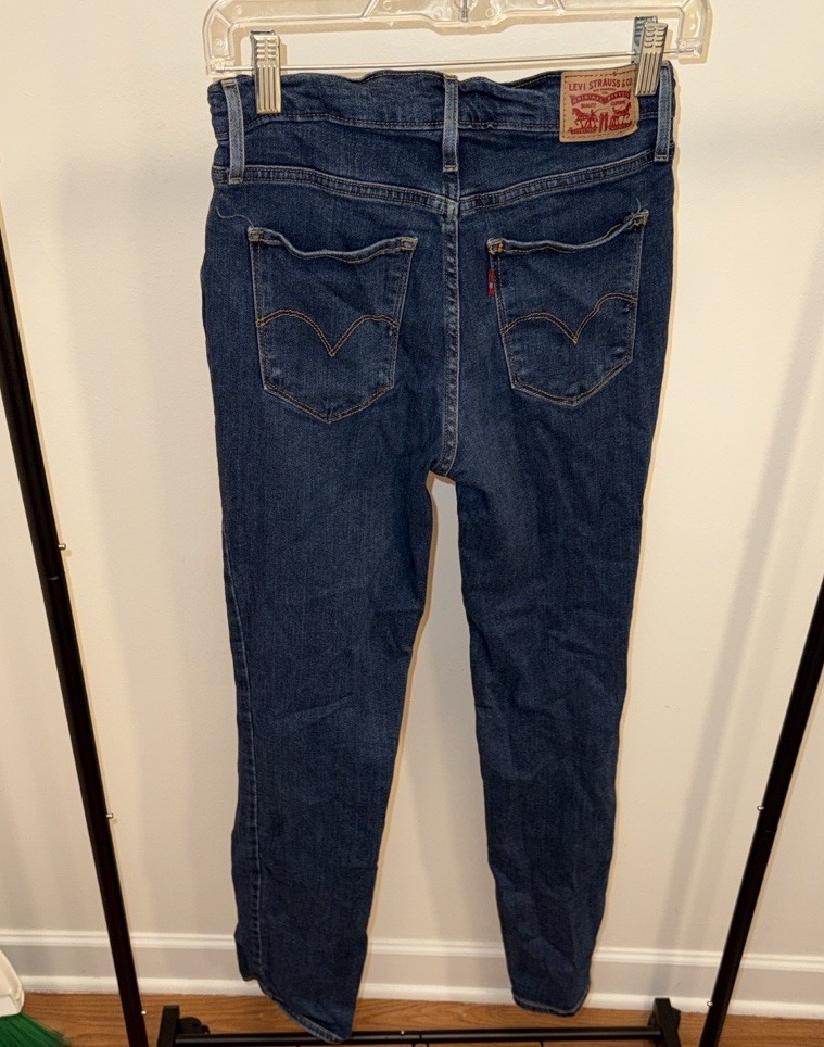 Levi's Jeans Women's Size 5 Blue Skinny Low Rise Vintage Y2K Dis - photo 4