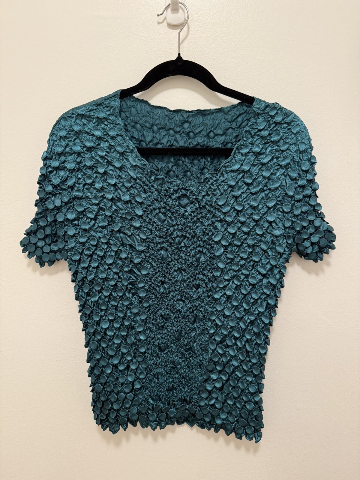 FC Vintage 90s Turquoise Popcorn Top One Size Fits All