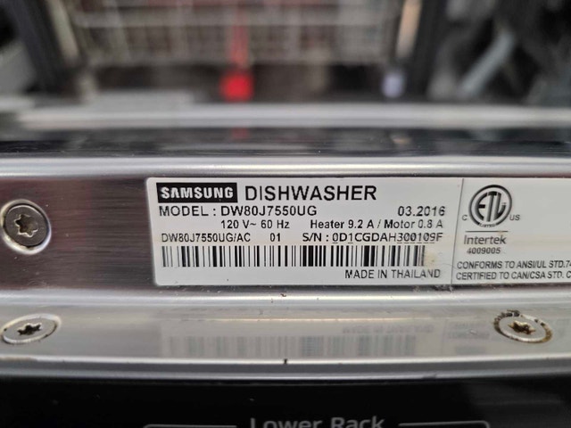 Samsung 24" WaterWall Dishwasher Black SS – $330 - photo 5
