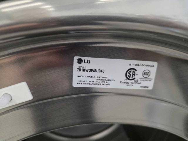 LG 27" Steam Electric Dryer $375 | Delivery Available - photo 5