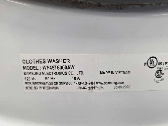 Samsung 27" Front Load Washer | Delivery Available - photo 5
