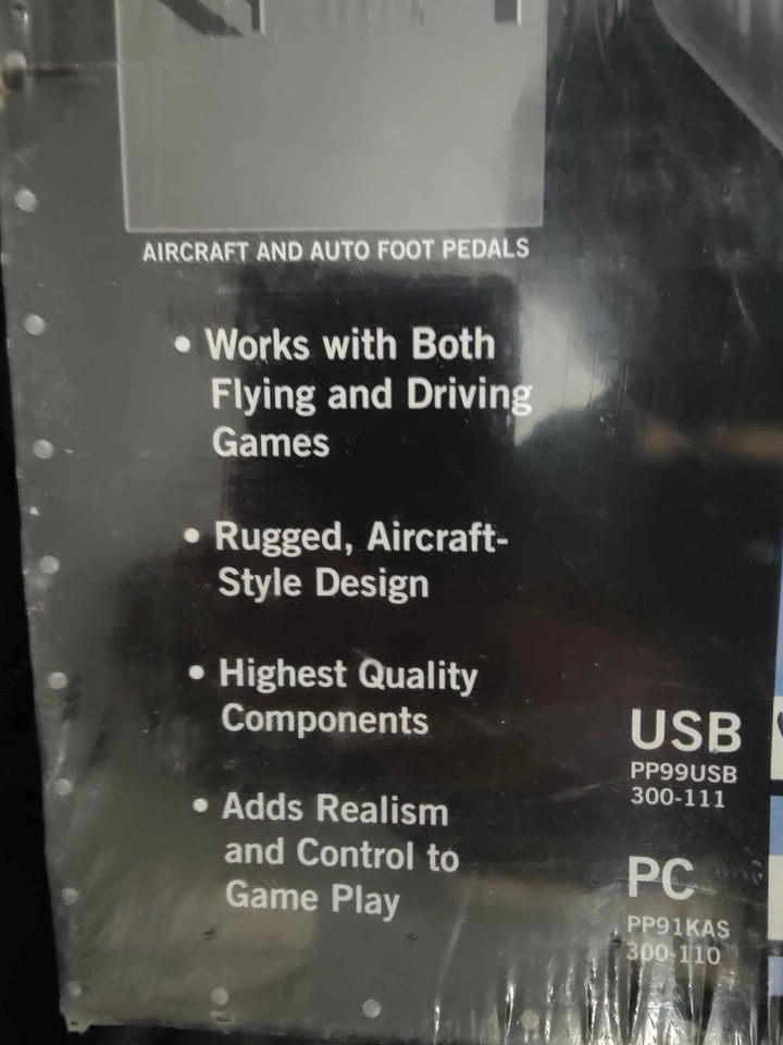 CH Pro Pedals USB Flight Sim Racing Game PP99USB (300-111) - photo 2