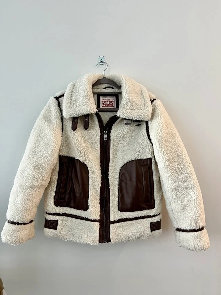 Levi's Womens Reversible Sherpa Faux Leather Jacket